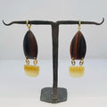 Boucles triangle ébène et corne x ÉTHNIQUE