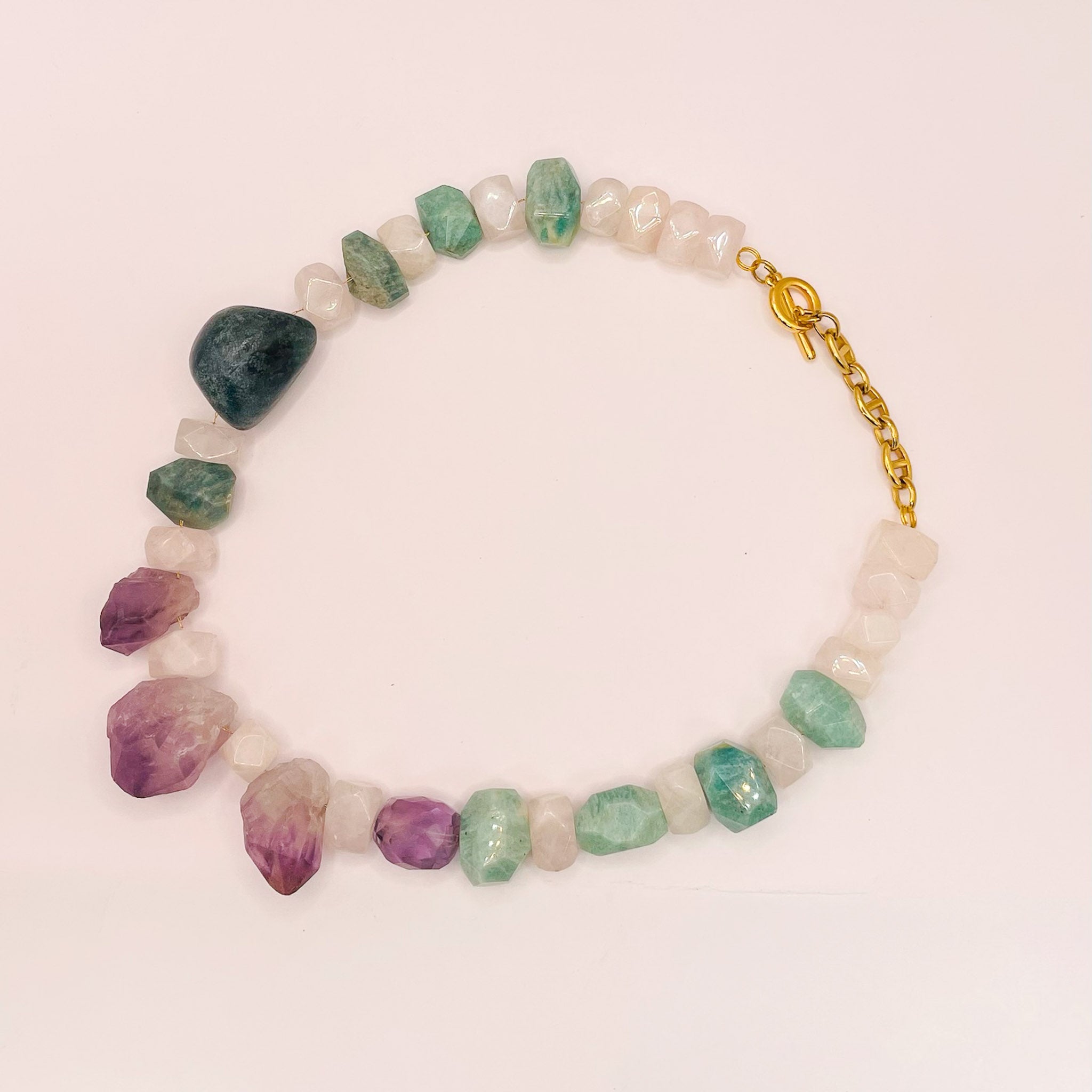 Collier Quartz et Améthyste x PRÉCIEUSE