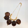 Collier pastilles ébènes x5 x ÉTHNIQUE