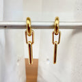 Boucles d'oreilles Créoles grosse chaîne x BLING