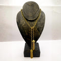 Collier cravate chaîne et Pompon x BLING